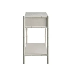 Elstowe Faux Bamboo 2-Drawer Console Table, Shaded White 13 Elstowe Faux Bamboo 2-Drawer Console Table, Shaded White -Daals Store XXCN 063 BEIGE WB4