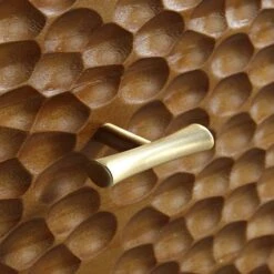 Bianca Chip Carved 3 Drawer Chest, Antique Bronze & Black 25 Bianca Chip Carved 3 Drawer Chest, Antique Bronze & Black -Daals Store XXCOD 008 GOLD BLACK detail3