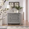 Chantilly Mid Grey Carved 3 Drawer Chest 28 Chantilly Mid Grey Carved 3 Drawer Chest -Daals Store XXCOD 012 GREY main