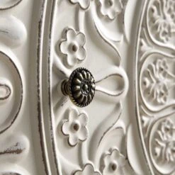 Chantilly Whitewashed Carved 3 Over 4 Drawer Chest 25 Chantilly Whitewashed Carved 3 Over 4 Drawer Chest -Daals Store XXCOD 015 WHITEWASH detail2