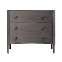 Thalia Concave Chest Of Drawers, Silver Oak -Daals Store XXCOD 023 SILVEROAK WB1