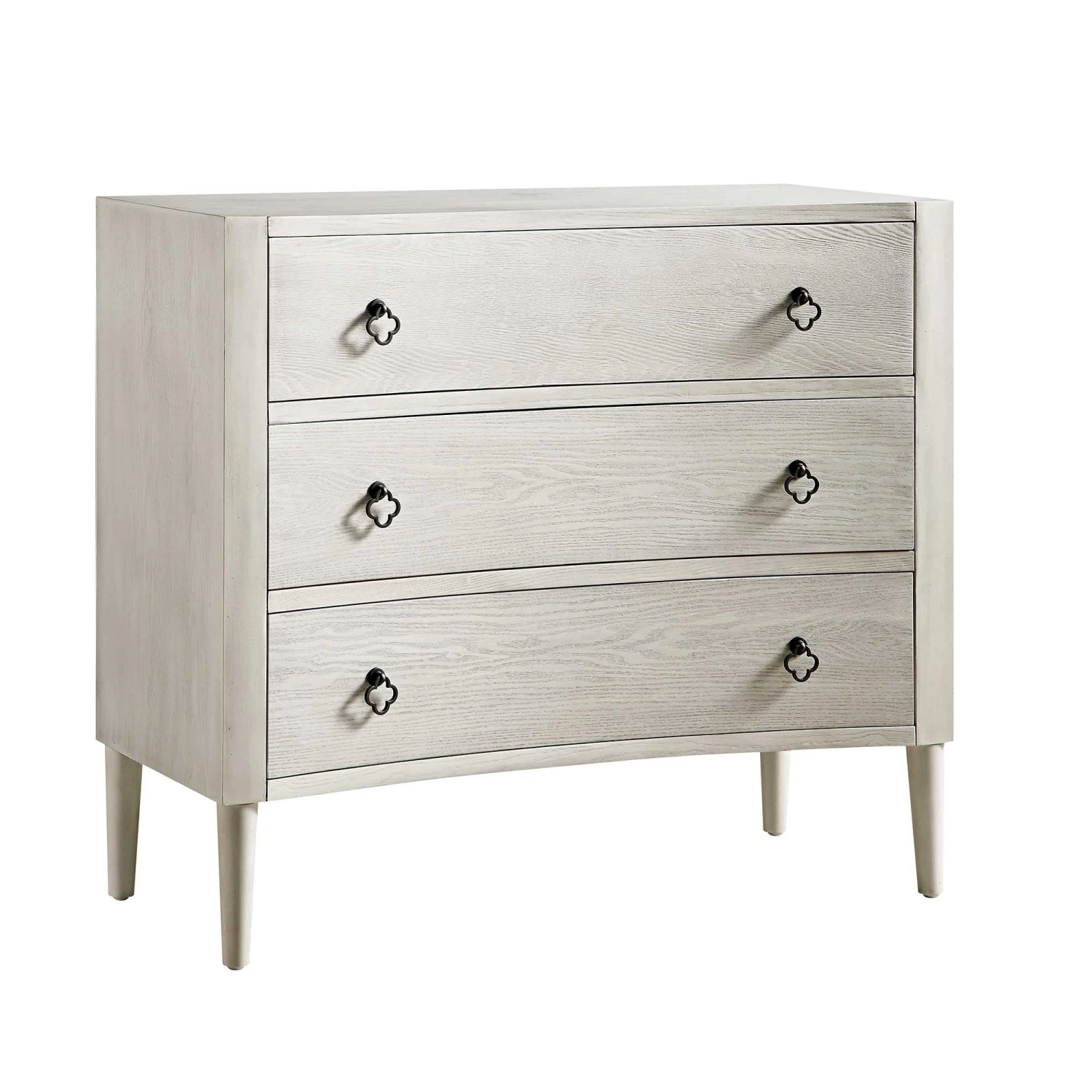 Thalia Concave Chest Of Drawers, Washed White 6 Thalia Concave Chest Of Drawers, Washed White - Image 6
