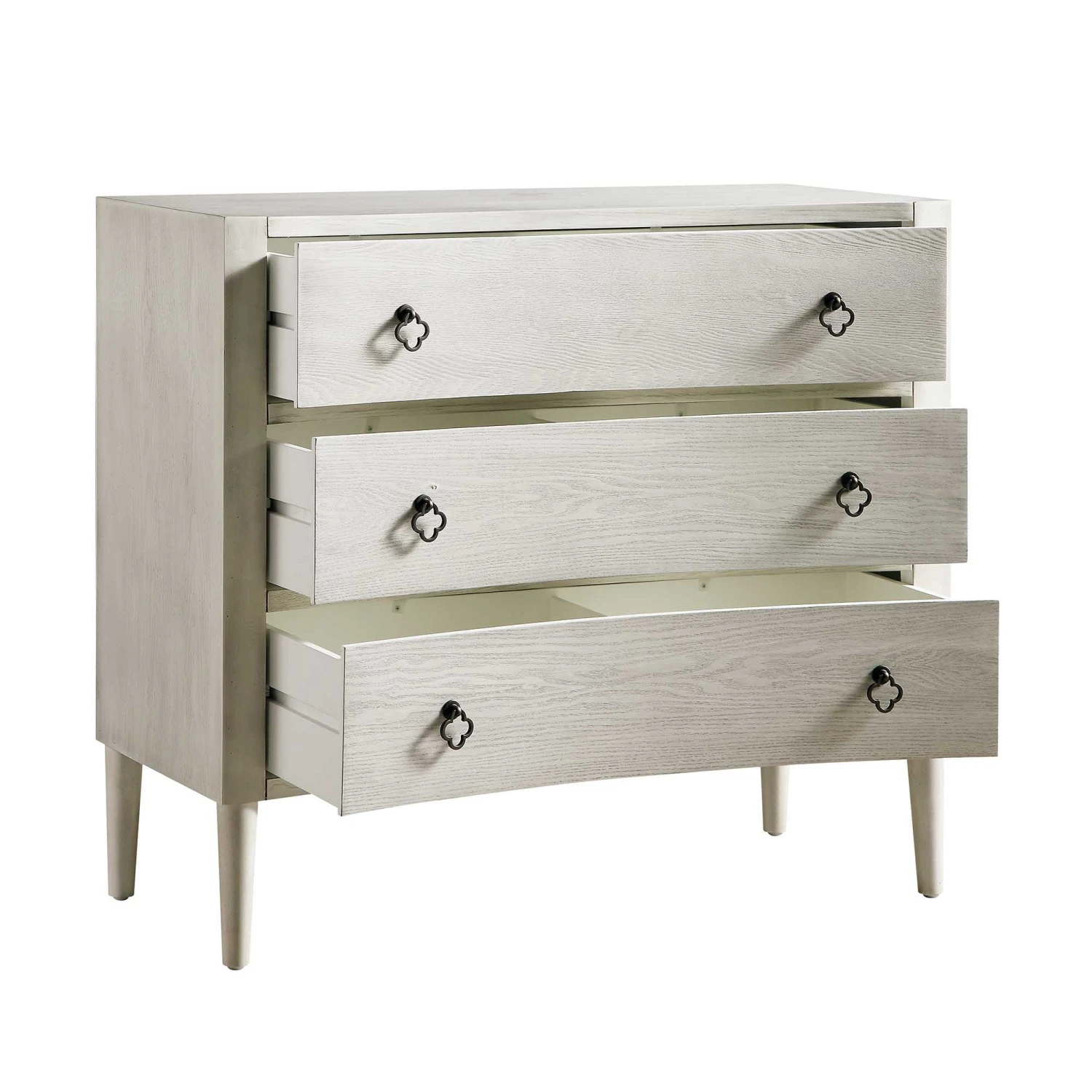 Thalia Concave Chest Of Drawers, Washed White 8 Thalia Concave Chest Of Drawers, Washed White - Image 8