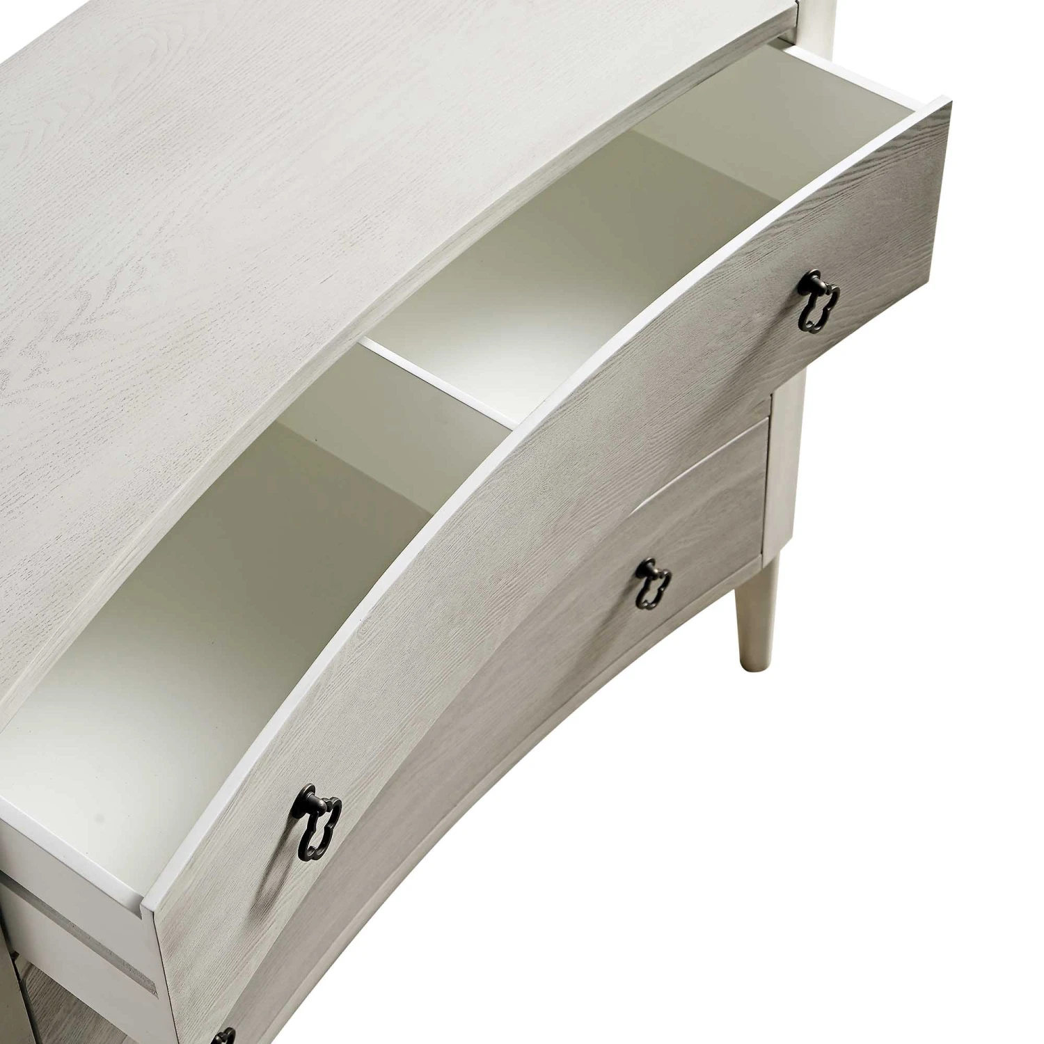 Thalia Concave Chest Of Drawers, Washed White 13 Thalia Concave Chest Of Drawers, Washed White - Image 13