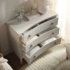 Thalia Concave Chest Of Drawers, Washed White 19 Thalia Concave Chest Of Drawers, Washed White -Daals Store XXCOD 023 WHITEWASH scene2