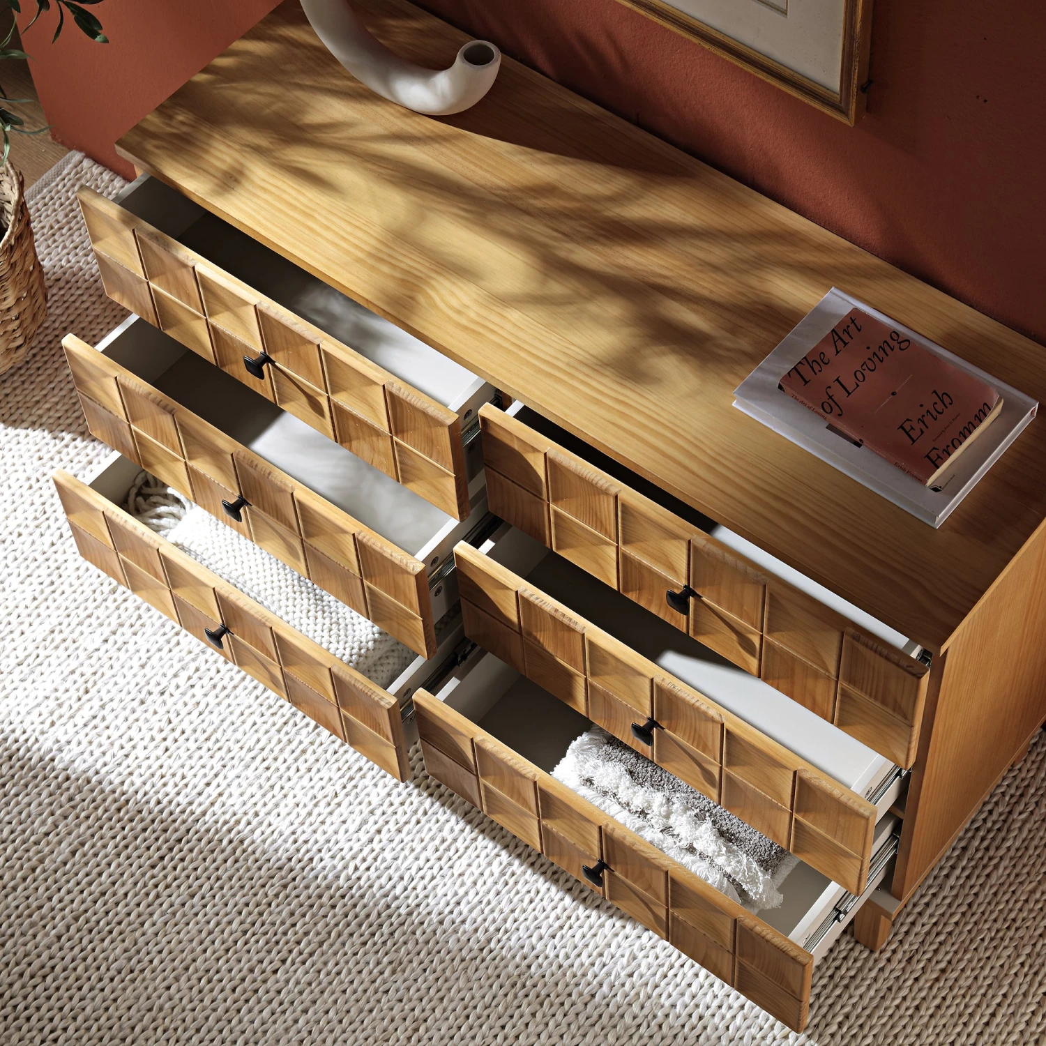 Gibbs Chest Of 6 Drawers, Natural 3 Gibbs Chest Of 6 Drawers, Natural - Image 3
