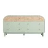 Maude Chest Of 6 Drawers, Muted Pistachio Ash With Raffia 31 Maude Chest Of 6 Drawers, Muted Pistachio Ash With Raffia -Daals Store XXCOD 033 GREEN RAF WB1