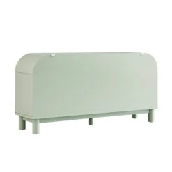 Maude Chest Of 6 Drawers, Muted Pistachio Ash With Raffia -Daals Store XXCOD 033 GREEN RAF WB5