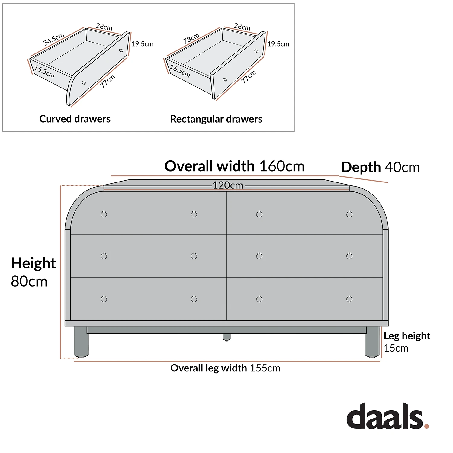 Maude Chest Of 6 Drawers, Washed White Ash 7 Maude Chest Of 6 Drawers, Washed White Ash - Image 7