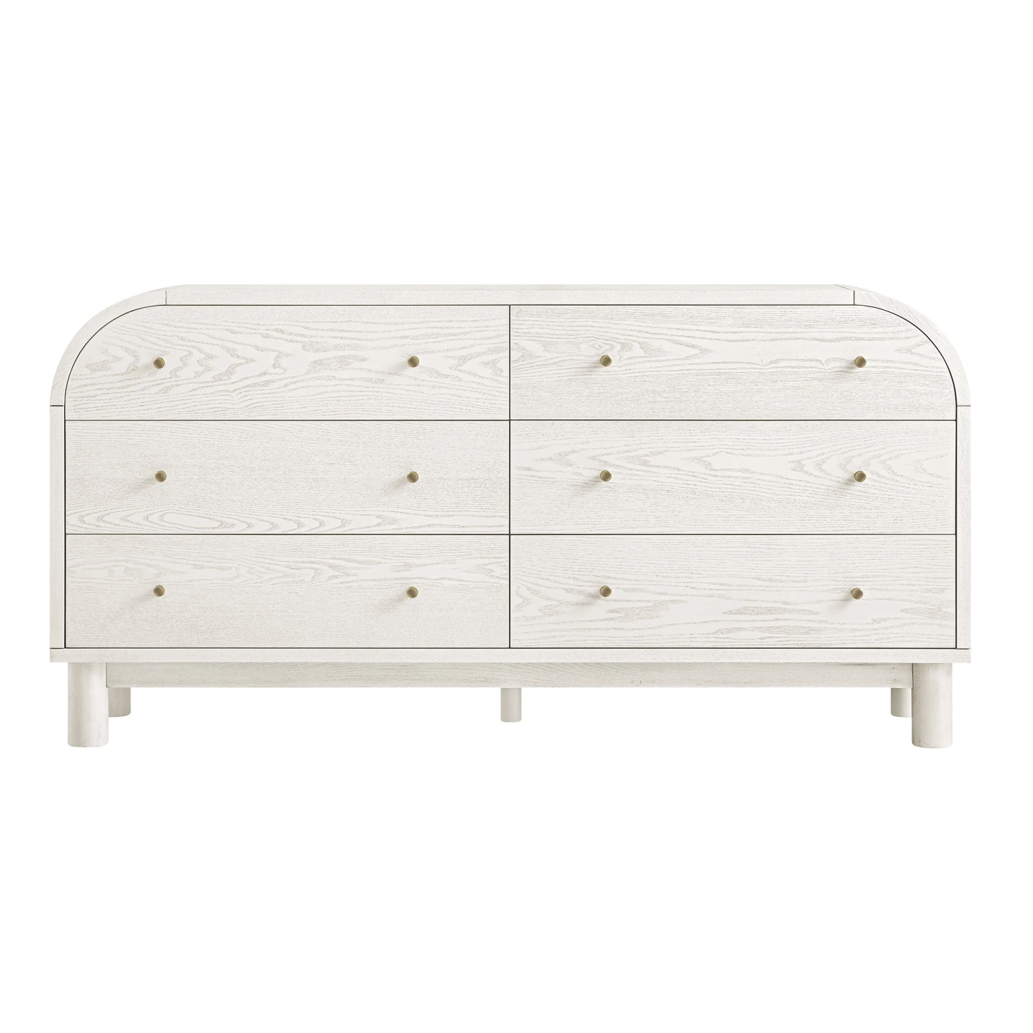 Maude Chest Of 6 Drawers, Washed White Ash 6 Maude Chest Of 6 Drawers, Washed White Ash - Image 6