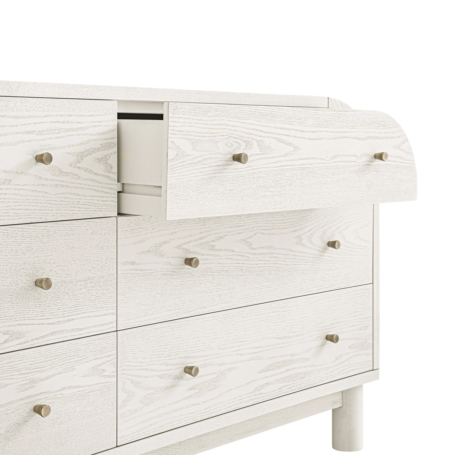 Maude Chest Of 6 Drawers, Washed White Ash 13 Maude Chest Of 6 Drawers, Washed White Ash - Image 13