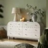 Maude Chest Of 6 Drawers, Washed White Ash