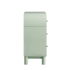 Maude Chest Of 3 Drawers, Muted Pistachio Ash With Raffia 22 Maude Chest Of 3 Drawers, Muted Pistachio Ash With Raffia -Daals Store XXCOD 035 GREEN RAF WB4