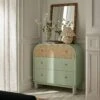 Maude Chest Of 3 Drawers, Muted Pistachio Ash With Raffia -Daals Store XXCOD 035 GREEN RAF main