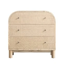 Maude Chest Of 3 Drawers, Natural Ash With Raffia 20 Maude Chest Of 3 Drawers, Natural Ash With Raffia -Daals Store XXCOD 035 NAT RAF WB1