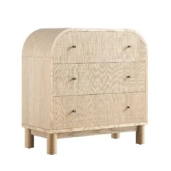 Maude Chest Of 3 Drawers, Natural Ash With Raffia 21 Maude Chest Of 3 Drawers, Natural Ash With Raffia -Daals Store XXCOD 035 NAT RAF WB2