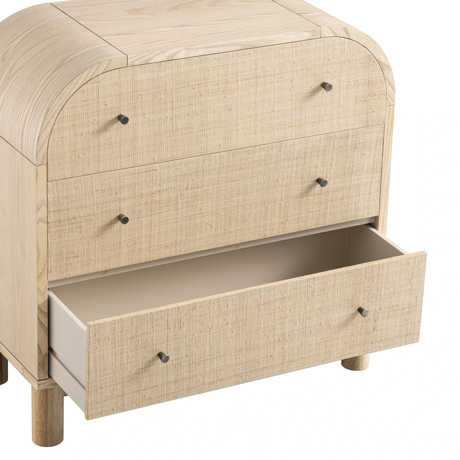 Maude Chest Of 3 Drawers, Natural Ash With Raffia 14 Maude Chest Of 3 Drawers, Natural Ash With Raffia - Image 14