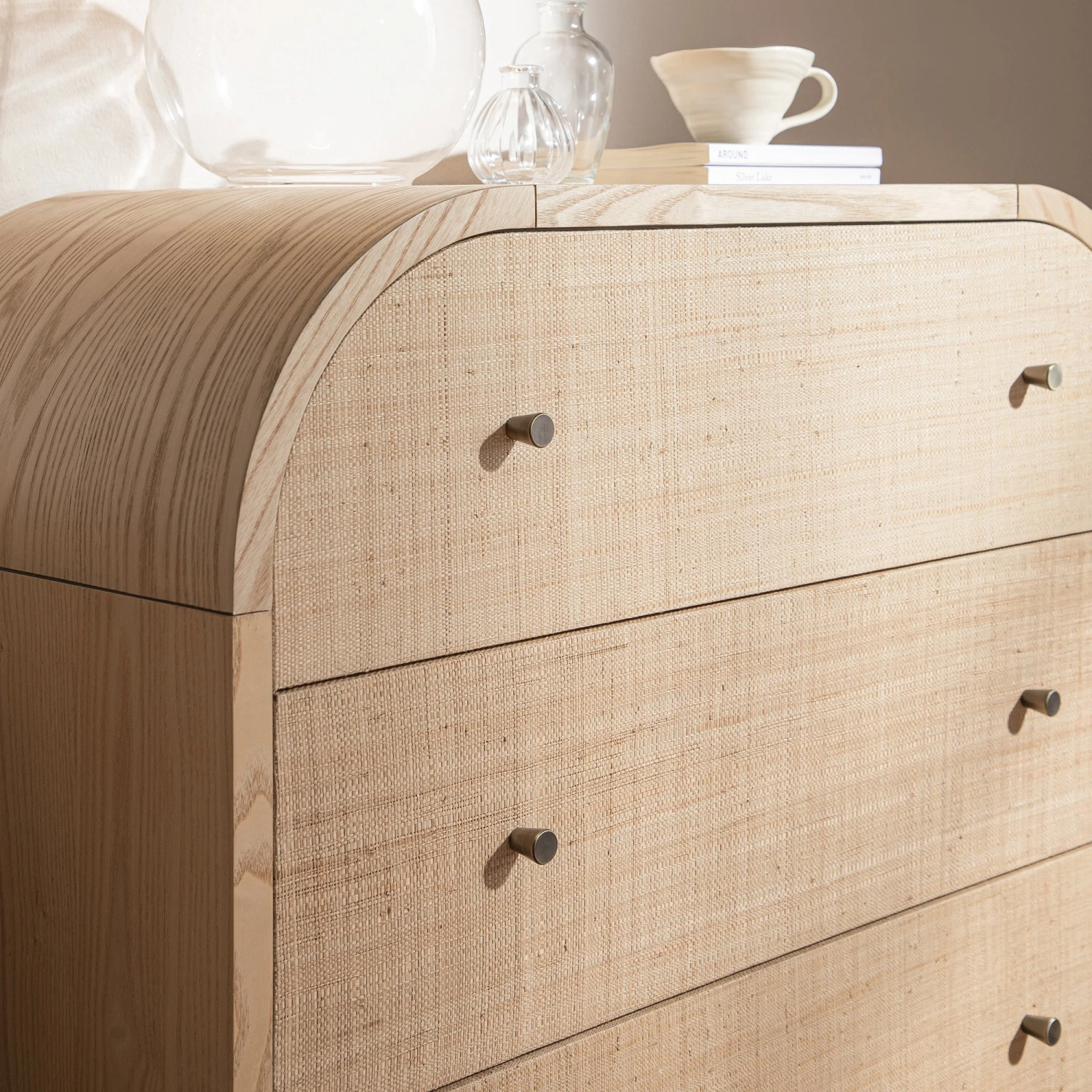 Maude Chest Of 3 Drawers, Natural Ash With Raffia 3 Maude Chest Of 3 Drawers, Natural Ash With Raffia - Image 3
