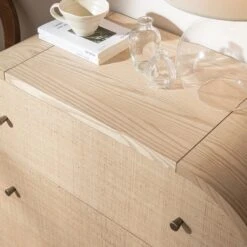 Maude Chest Of 3 Drawers, Natural Ash With Raffia 17 Maude Chest Of 3 Drawers, Natural Ash With Raffia -Daals Store XXCOD 035 NAT RAF scene3