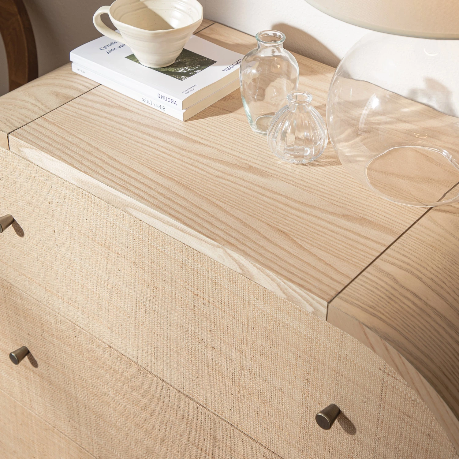 Maude Chest Of 3 Drawers, Natural Ash With Raffia 4 Maude Chest Of 3 Drawers, Natural Ash With Raffia - Image 4