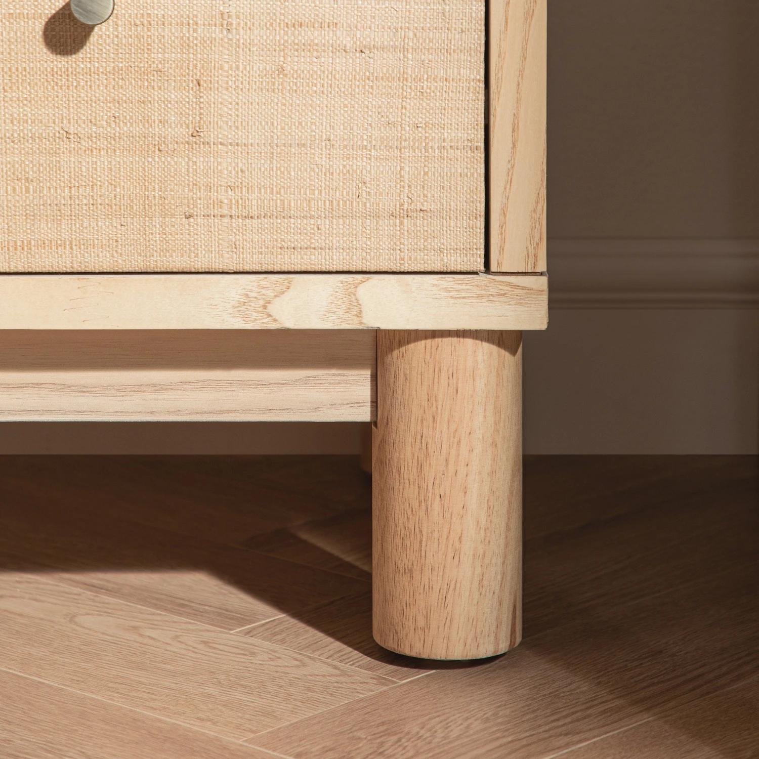 Maude Chest Of 3 Drawers, Natural Ash With Raffia 6 Maude Chest Of 3 Drawers, Natural Ash With Raffia - Image 6