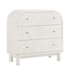 Maude Chest Of 3 Drawers, Washed White Ash With Raffia 18 Maude Chest Of 3 Drawers, Washed White Ash With Raffia -Daals Store XXCOD 035 WHITE RAF WB2