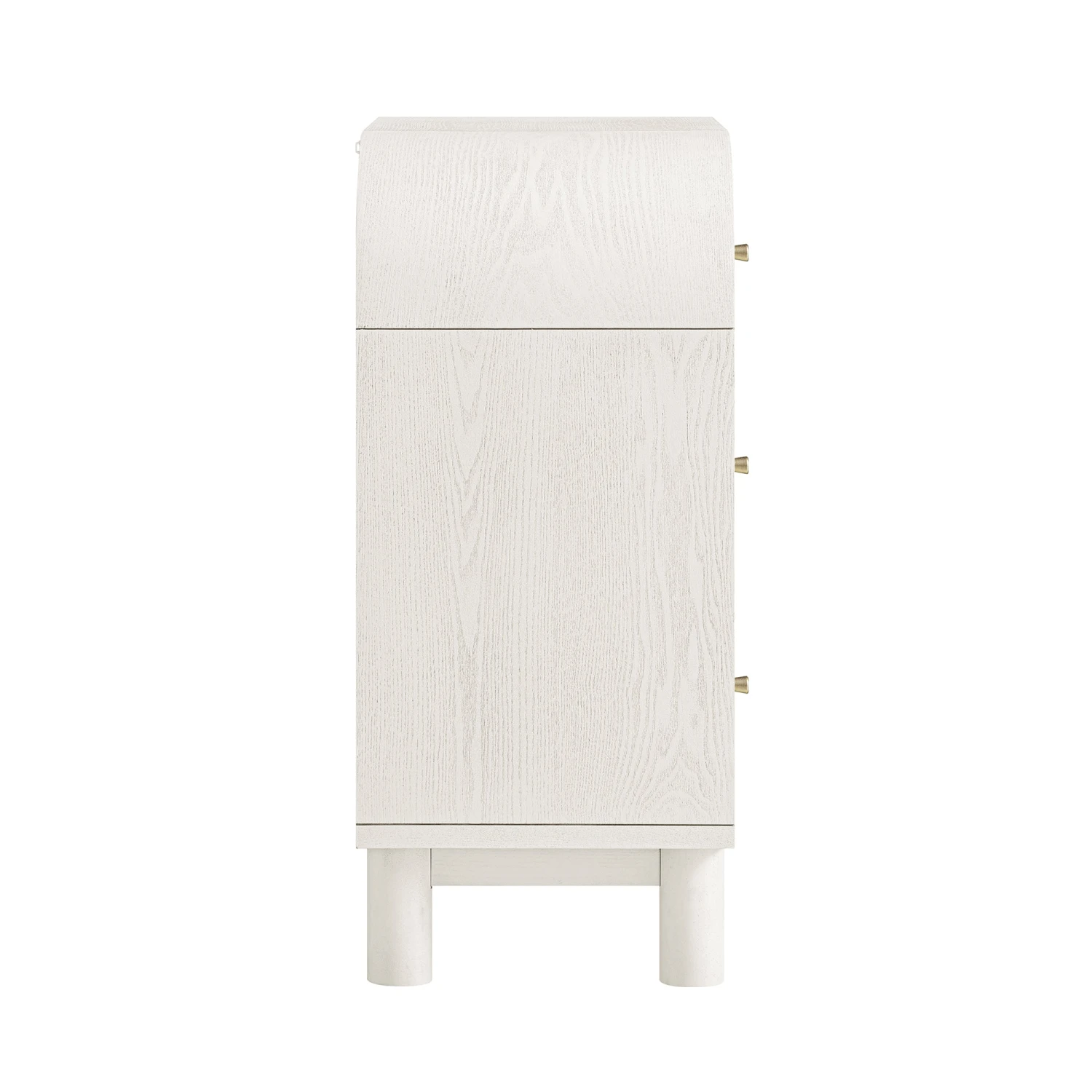 Maude Chest Of 3 Drawers, Washed White Ash With Raffia 10 Maude Chest Of 3 Drawers, Washed White Ash With Raffia - Image 10
