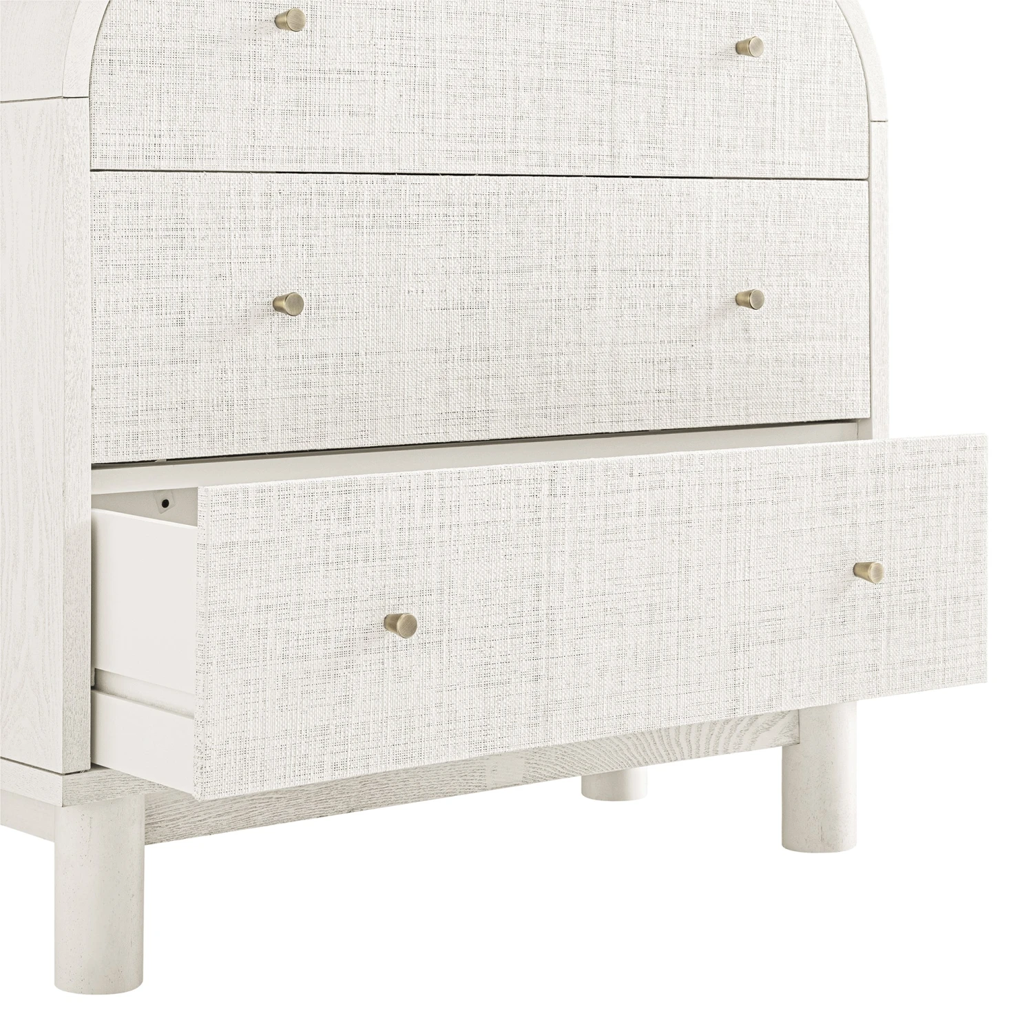 Maude Chest Of 3 Drawers, Washed White Ash With Raffia 12 Maude Chest Of 3 Drawers, Washed White Ash With Raffia - Image 12