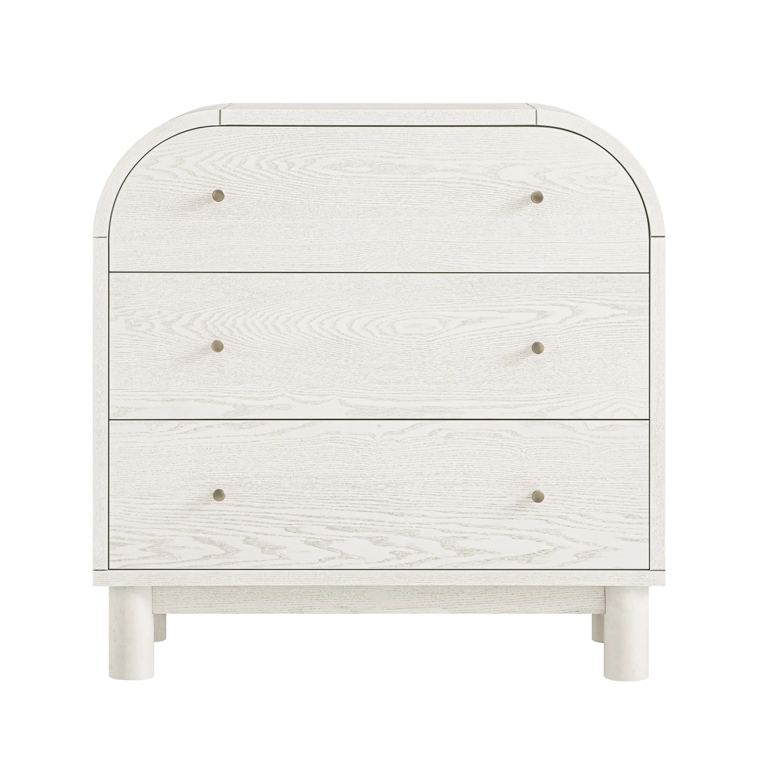 Maude Chest Of 3 Drawers, Washed White Ash 6 Maude Chest Of 3 Drawers, Washed White Ash - Image 6