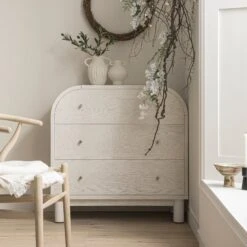 Maude Chest Of 3 Drawers, Washed White Ash 14 Maude Chest Of 3 Drawers, Washed White Ash -Daals Store XXCOD 036 WHITE WHITE scene1