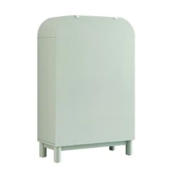 Maude Tall Chest, Muted Pistachio Ash With Raffia -Daals Store XXCOD 037 GREEN RAF WB5