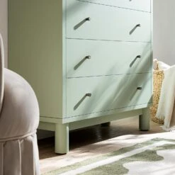 Maude Tall Chest, Muted Pistachio Ash With Raffia -Daals Store XXCOD 037 GREEN RAF scene5