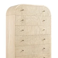 Maude Tall Chest, Natural Ash With Raffia -Daals Store XXCOD 037 NAT RAF detail1