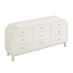 Maude 9 Drawer Chest, Washed White Ash With Raffia 27 Maude 9 Drawer Chest, Washed White Ash With Raffia -Daals Store XXCOD 046 WHITE RAF WB4