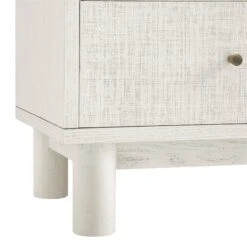 Maude 9 Drawer Chest, Washed White Ash With Raffia 33 Maude 9 Drawer Chest, Washed White Ash With Raffia -Daals Store XXCOD 046 WHITE RAF detail4