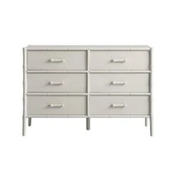 Elstowe Faux Bamboo 6-Drawer Chest, Shaded White 18 Elstowe Faux Bamboo 6-Drawer Chest, Shaded White -Daals Store XXCOD 062 BEIGE WB1