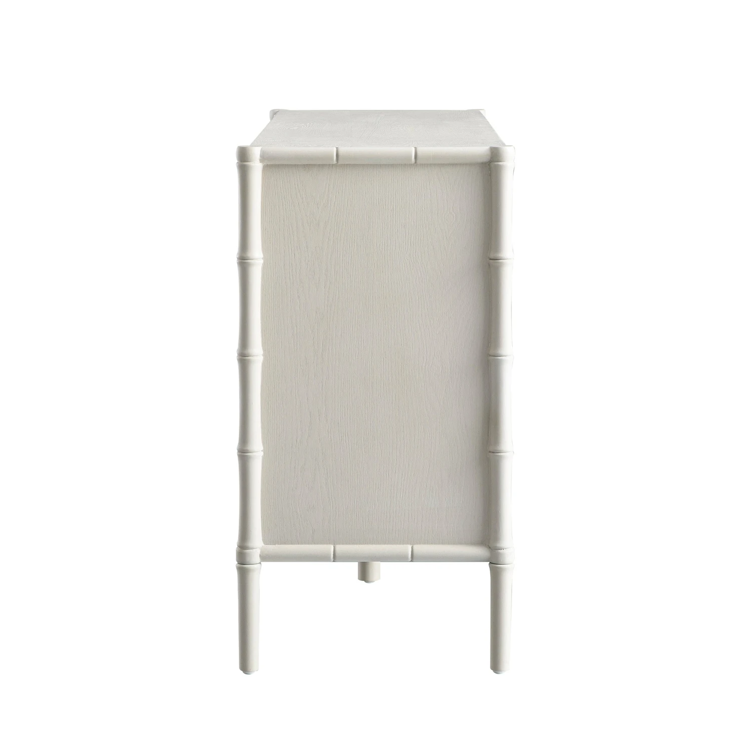 Elstowe Faux Bamboo 6-Drawer Chest, Shaded White 10 Elstowe Faux Bamboo 6-Drawer Chest, Shaded White - Image 10