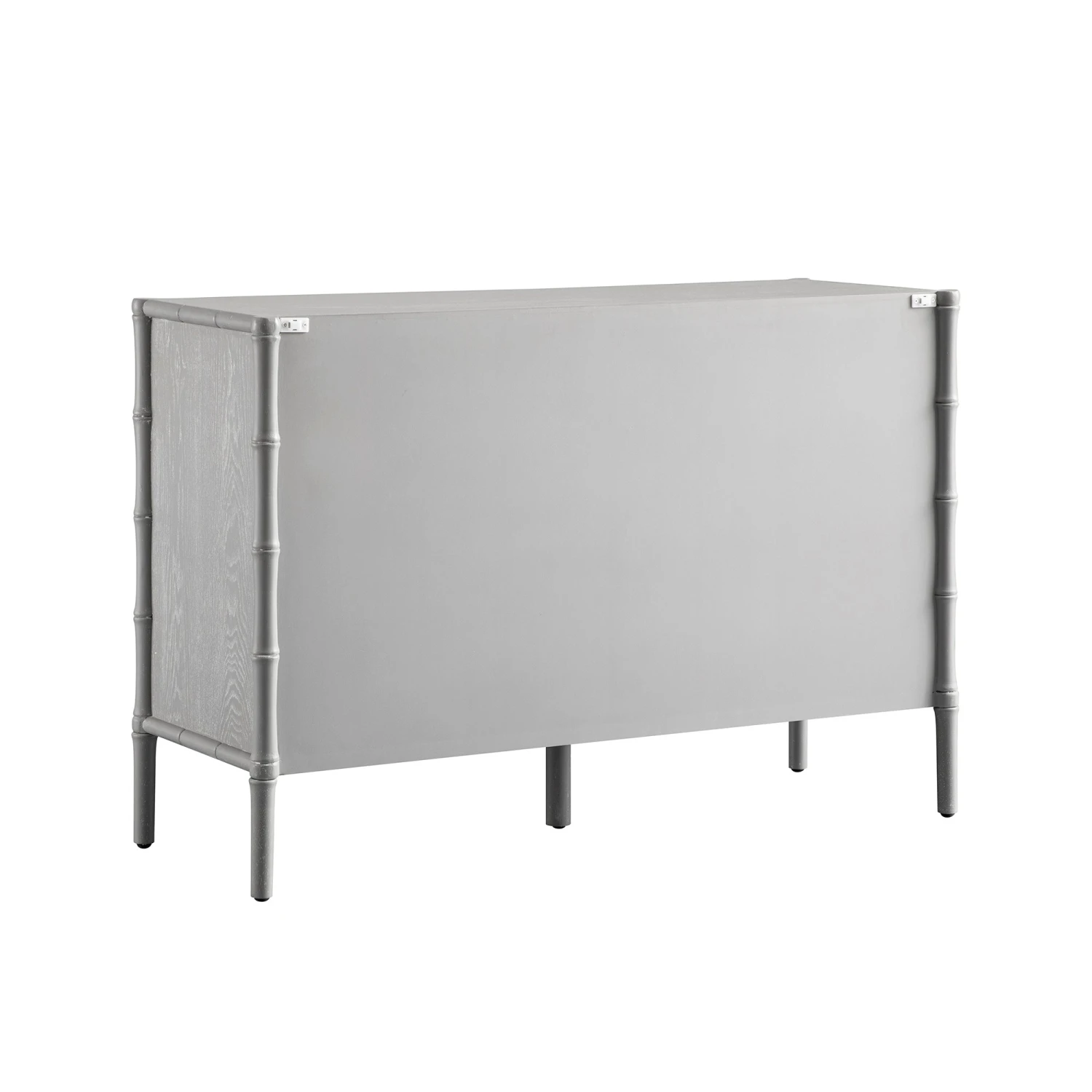 Elstowe Faux Bamboo 6-Drawer Chest, Warm Grey 6 Elstowe Faux Bamboo 6-Drawer Chest, Warm Grey - Image 6
