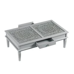 Chantilly Mid Grey Coffee Table With Drawers -Daals Store XXCT 056 GREY WB5