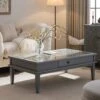 Chantilly Mid Grey Coffee Table With Drawers -Daals Store XXCT 056 GREY main