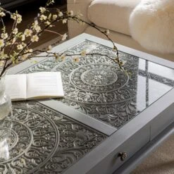 Chantilly Mid Grey Coffee Table With Drawers -Daals Store XXCT 056 GREY scene4