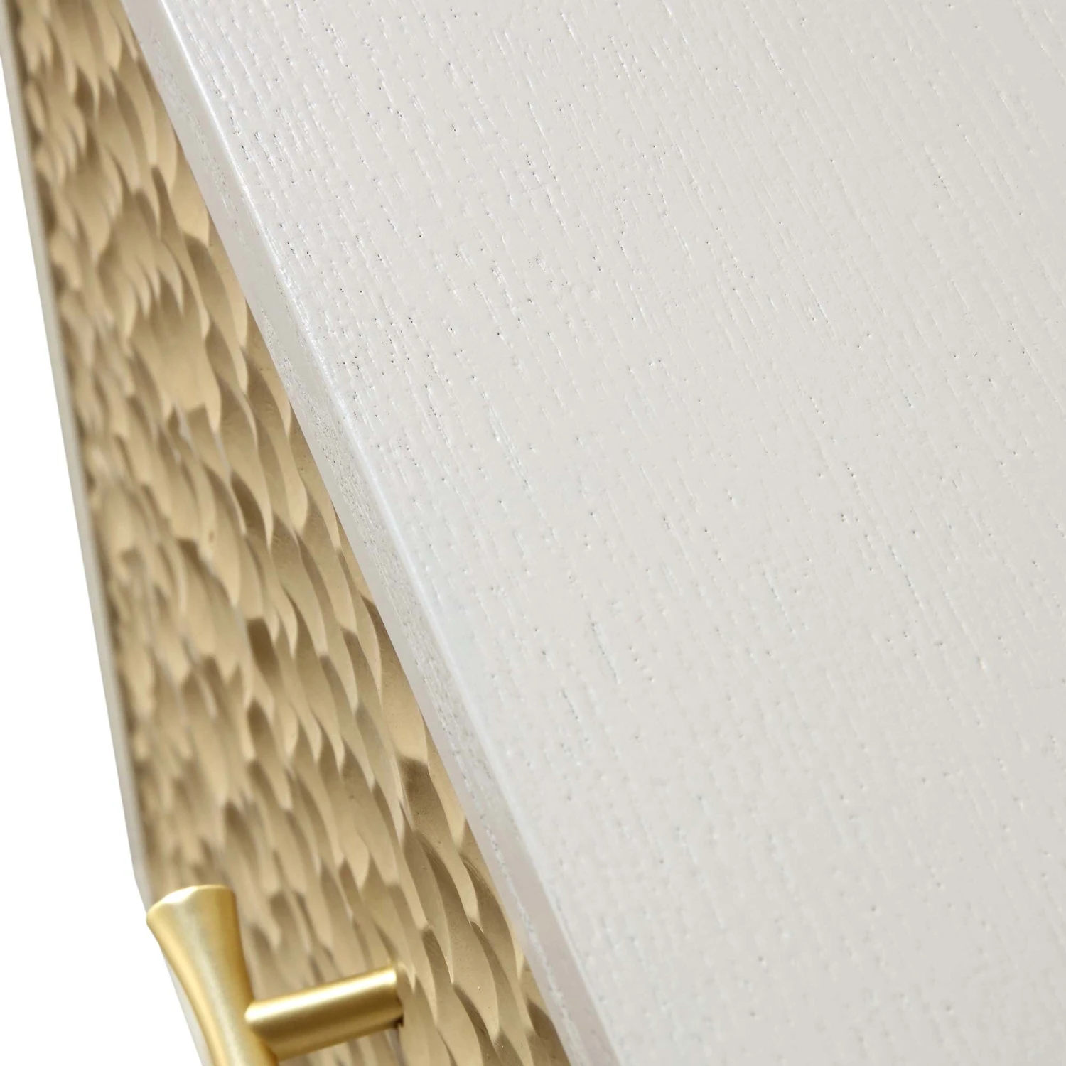 Bianca Chip Carved Bedside Table, Sand Beige & Ivory 13 Bianca Chip Carved Bedside Table, Sand Beige & Ivory - Image 13
