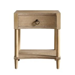 Thalia Concave 1 Drawer Bedside Table, Natural 18 Thalia Concave 1 Drawer Bedside Table, Natural -Daals Store XXNS 020 NAT WB1