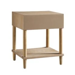 Thalia Concave 1 Drawer Bedside Table, Natural 24 Thalia Concave 1 Drawer Bedside Table, Natural -Daals Store XXNS 020 NAT WB6