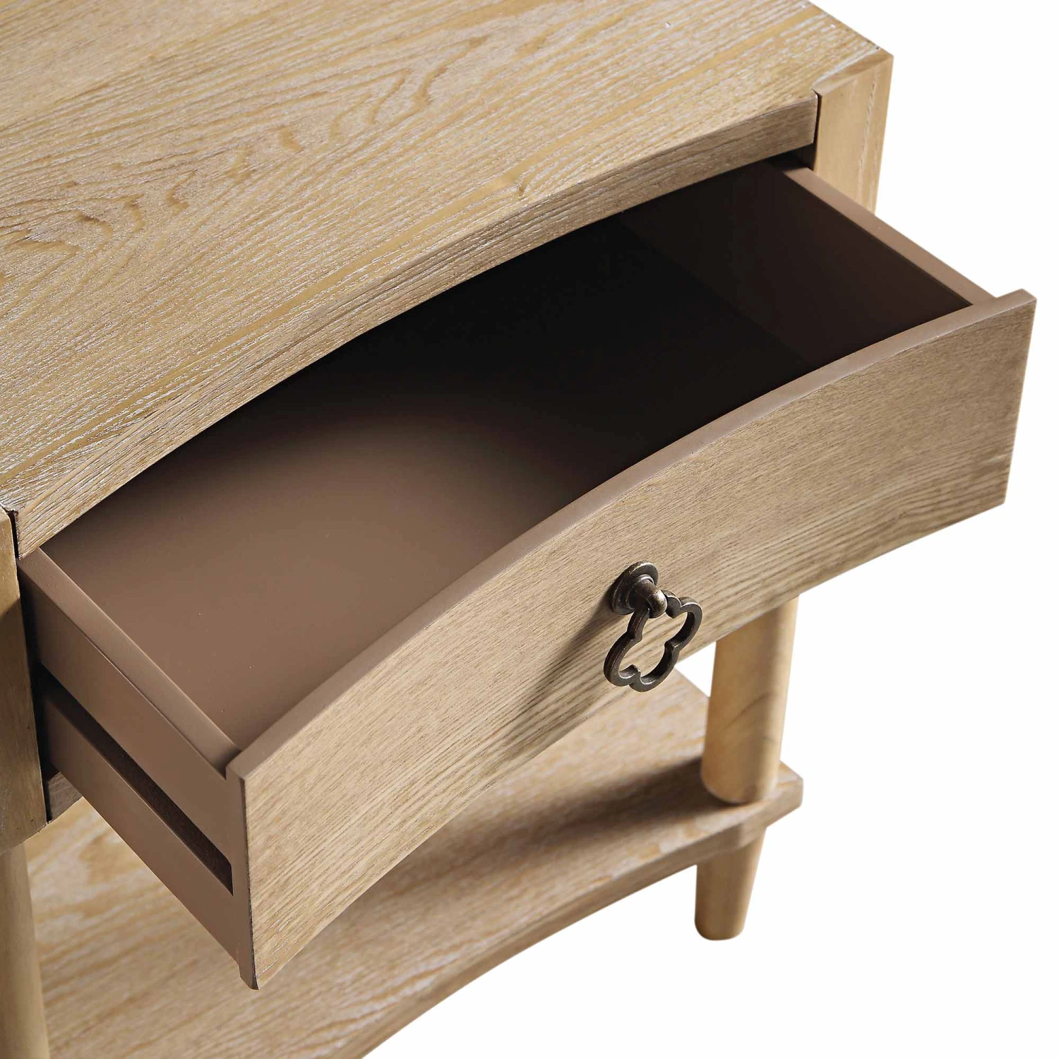 Thalia Concave 1 Drawer Bedside Table, Natural 11 Thalia Concave 1 Drawer Bedside Table, Natural - Image 11
