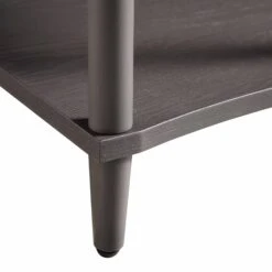 Thalia Concave 1 Drawer Bedside Table, Silver Oak -Daals Store XXNS 020 SILVEROAK detail5