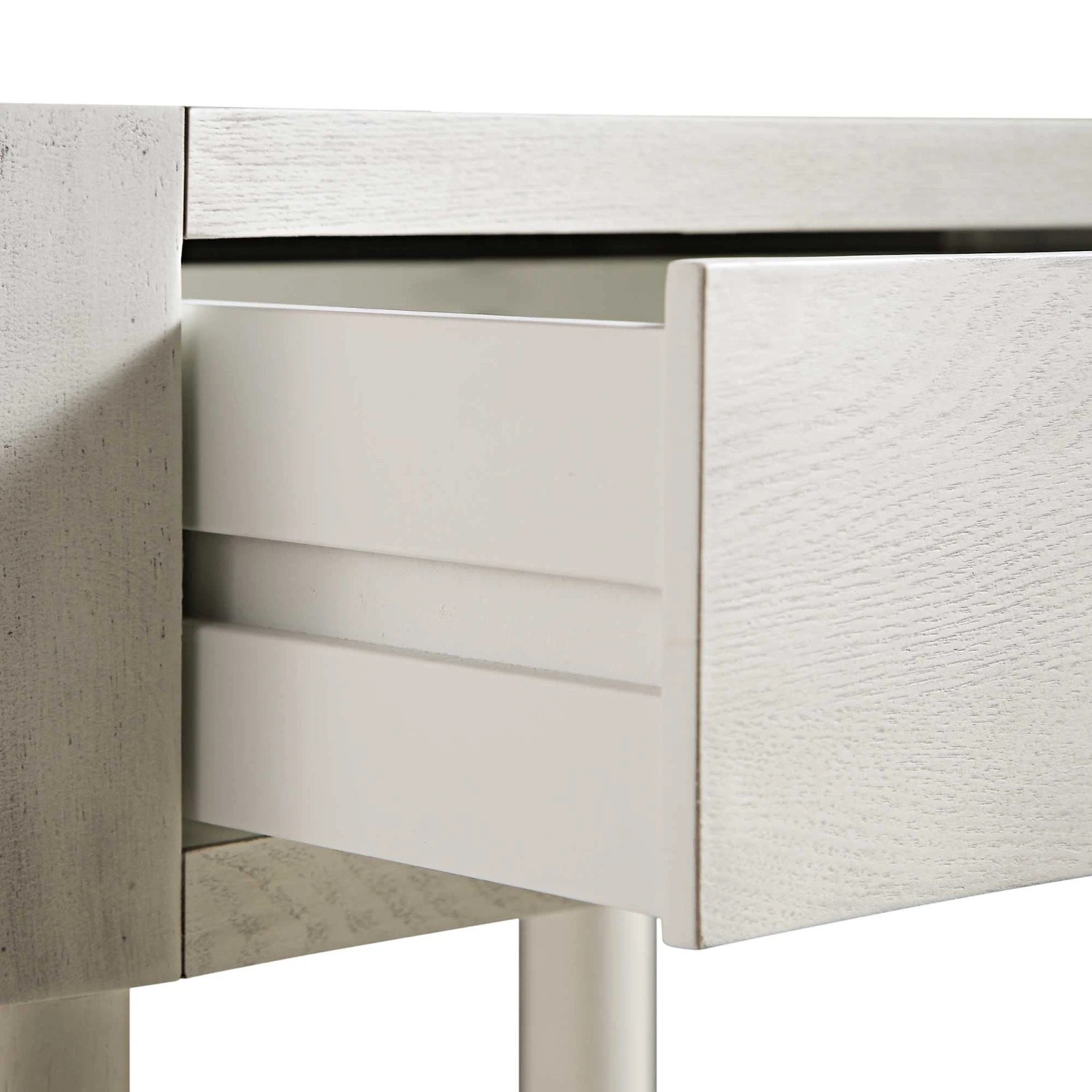 Thalia Concave 1 Drawer Bedside Table, Washed White 14 Thalia Concave 1 Drawer Bedside Table, Washed White - Image 14