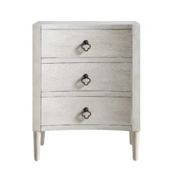 Thalia Concave 3 Drawer Bedside Table, Washed White 18 Thalia Concave 3 Drawer Bedside Table, Washed White -Daals Store XXNS 021 WHITEWASH WB1