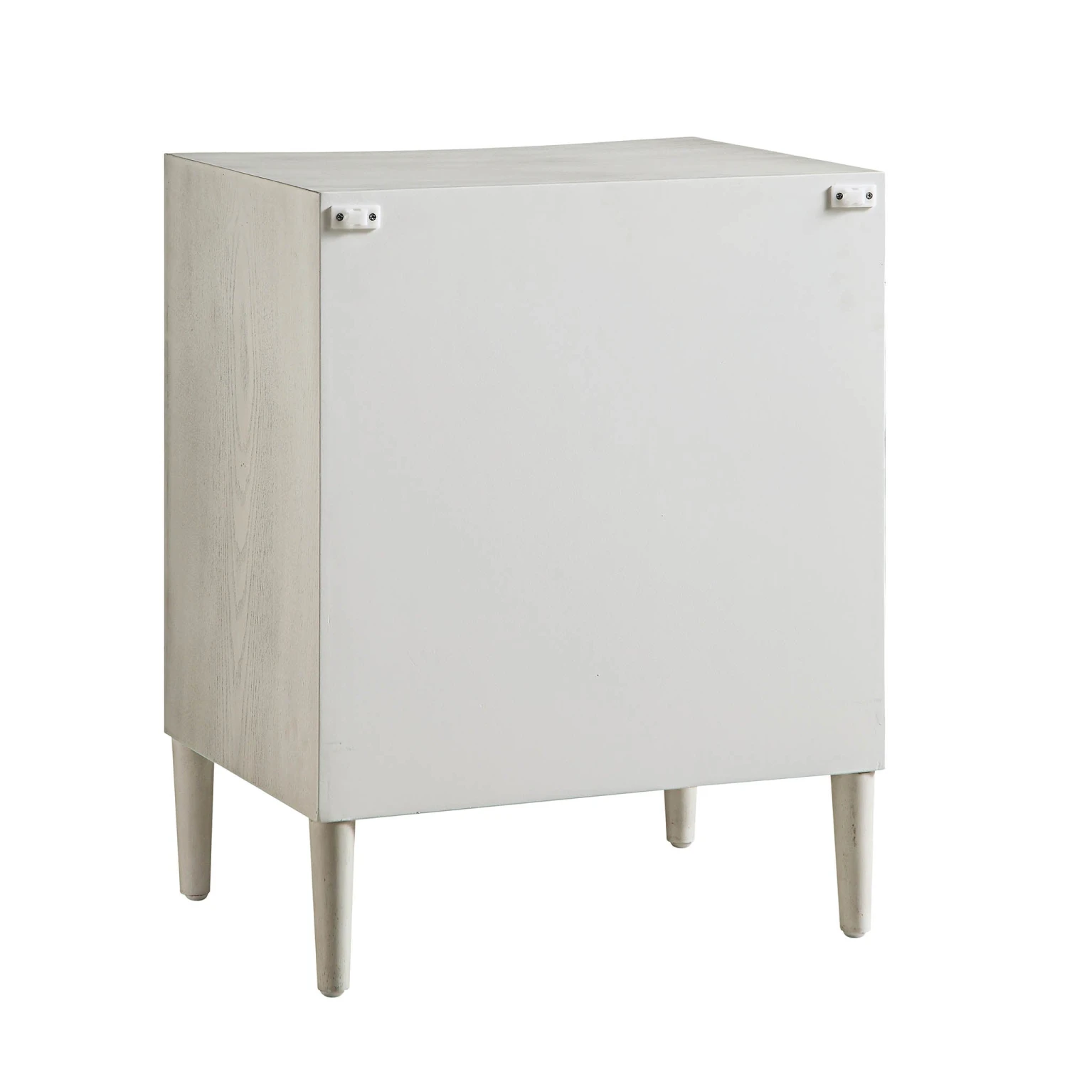 Thalia Concave 3 Drawer Bedside Table, Washed White 10 Thalia Concave 3 Drawer Bedside Table, Washed White - Image 10