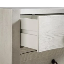 Thalia Concave 3 Drawer Bedside Table, Washed White 26 Thalia Concave 3 Drawer Bedside Table, Washed White -Daals Store XXNS 021 WHITEWASH detail2